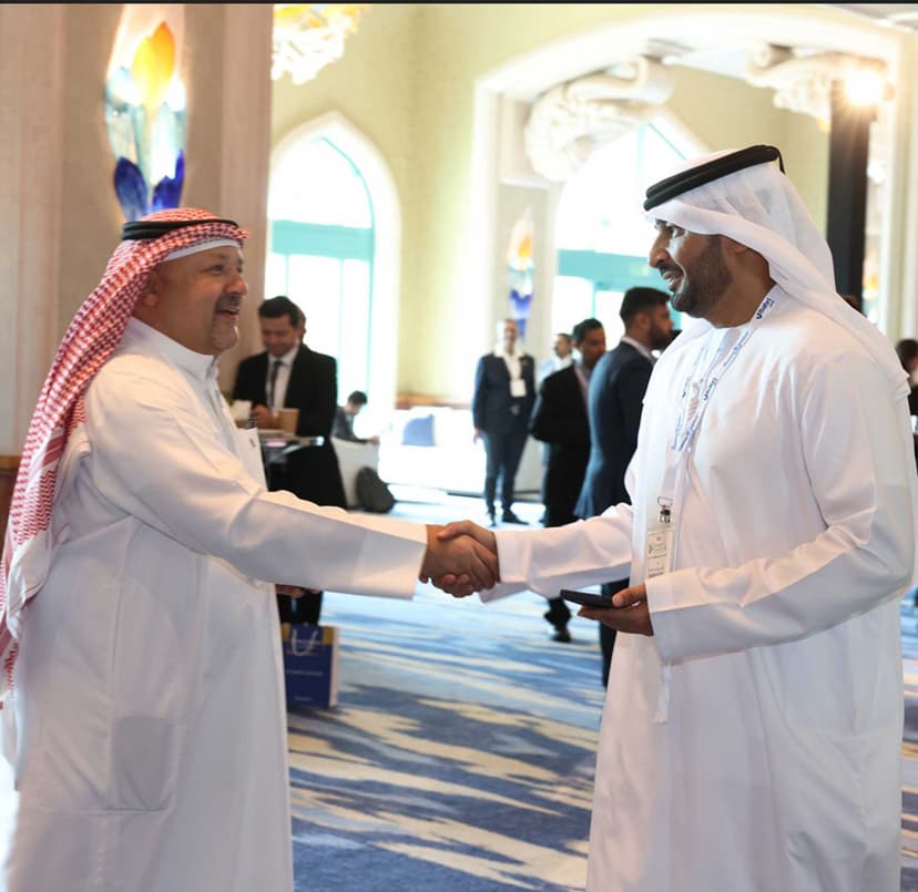 Exhibition space highlighting sponsor technologies